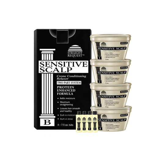 Straight Request Sensitive Scalp Relaxer 4pak