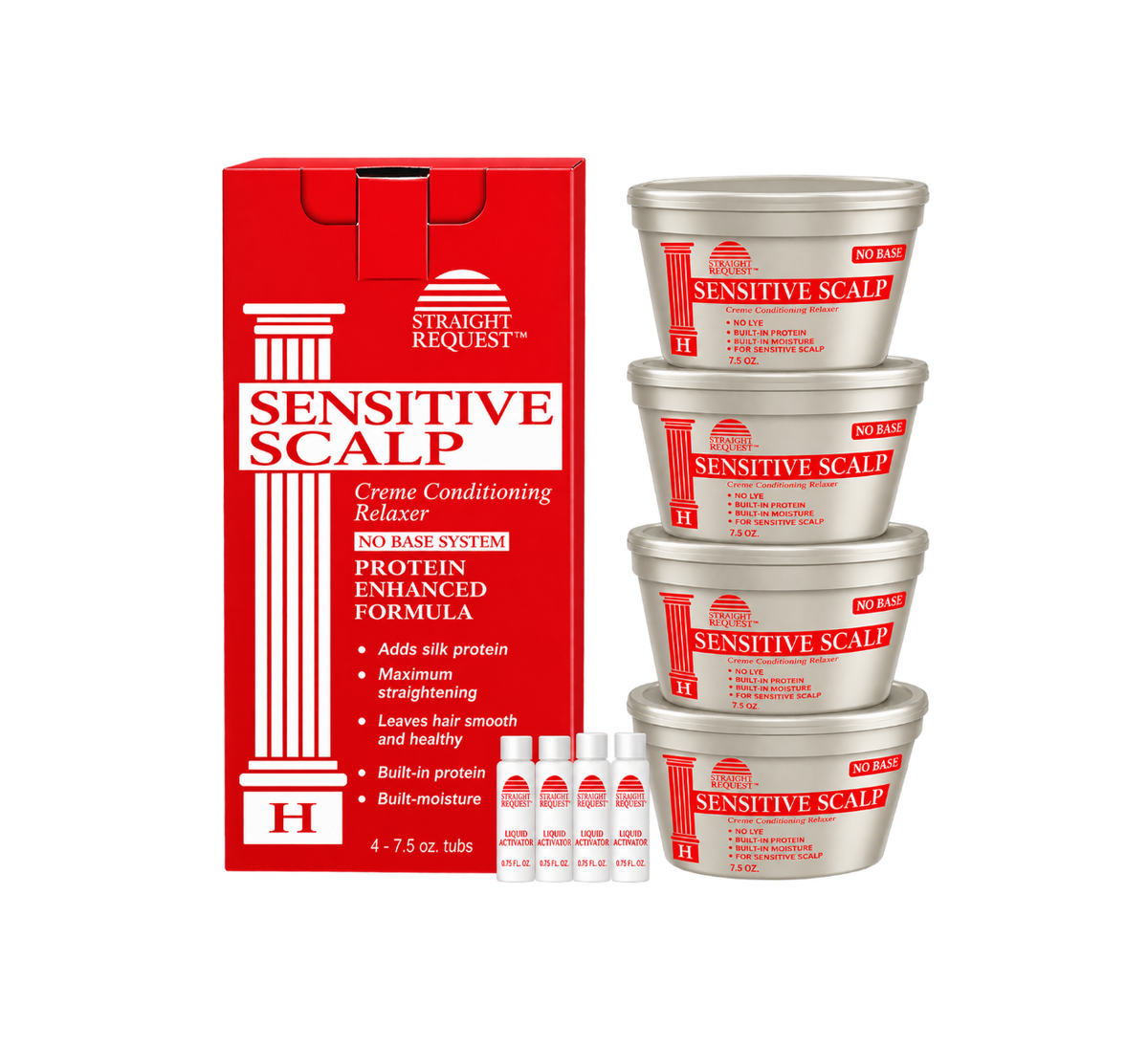 Straight Request Sensitive Scalp Protein Enhanced Formula (Red Kit)