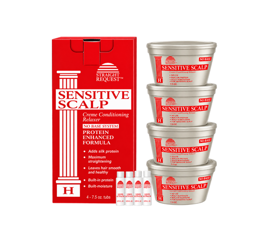 Straight Request Sensitive Scalp Protein Enhanced Formula (Red Kit)